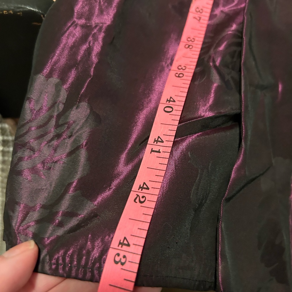 Vintage Whimsigoth Laura Ashley Velvet Top Dress | Made in UK | Purple | Floral - Picture 10 of 10